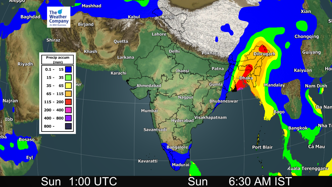 Weather Forecast (October 2324) Heavy Rains to Lash Mizoram, Tripura