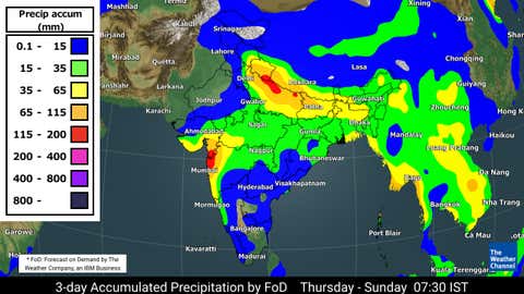Thursday-Sunday 3-day precipitation forecast (TWC Met Team)