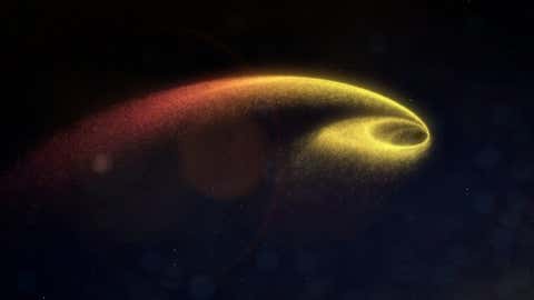 When a star ventures too close to a black hole, gravitational forces create intense tides that shatter the star into a flow of gas, resulting in a cataclysmic phenomenon known as the tidal disturbance event. Huge amounts of energy are released, causing the tidal disturbance to eclipse its galaxy in some cases. (NASA Goddard Space Flight Center / Chris Smith (USRA / GESTAR))
