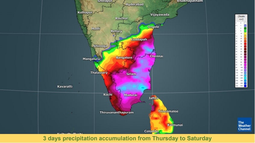 Heavy To Extremely Heavy Rainfall Expected Over Tamil Nadu Kerala The Weather Channel Articles From The Weather Channel Weather Com