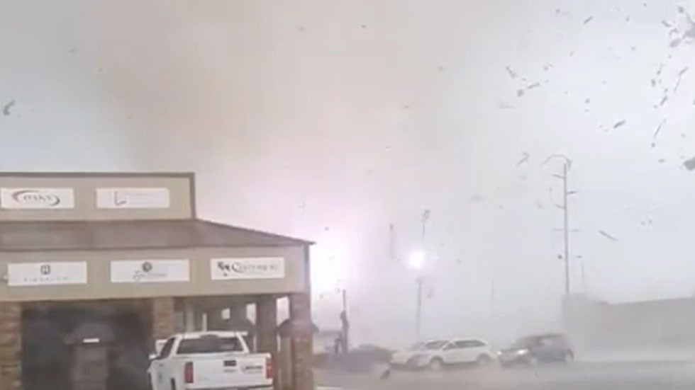 Jonesboro, Arkansas, Tornado Sends Debris Flying The Weather Channel