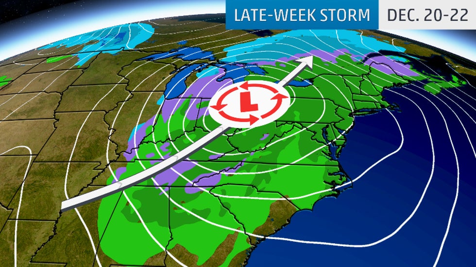 Late Week Storm May Cause Pre Christmas Travel Delays In The East
