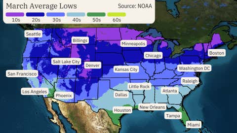 How Average Temperatures Typically Rise Into Spring In The US | Weather.com