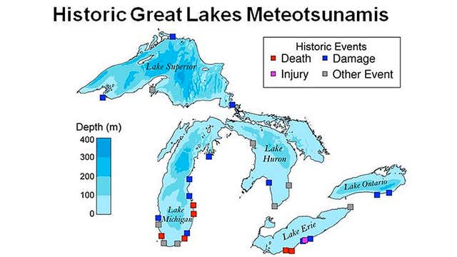Two Meteotsunamis Form on Lake Michigan in One Day | Weather.com
