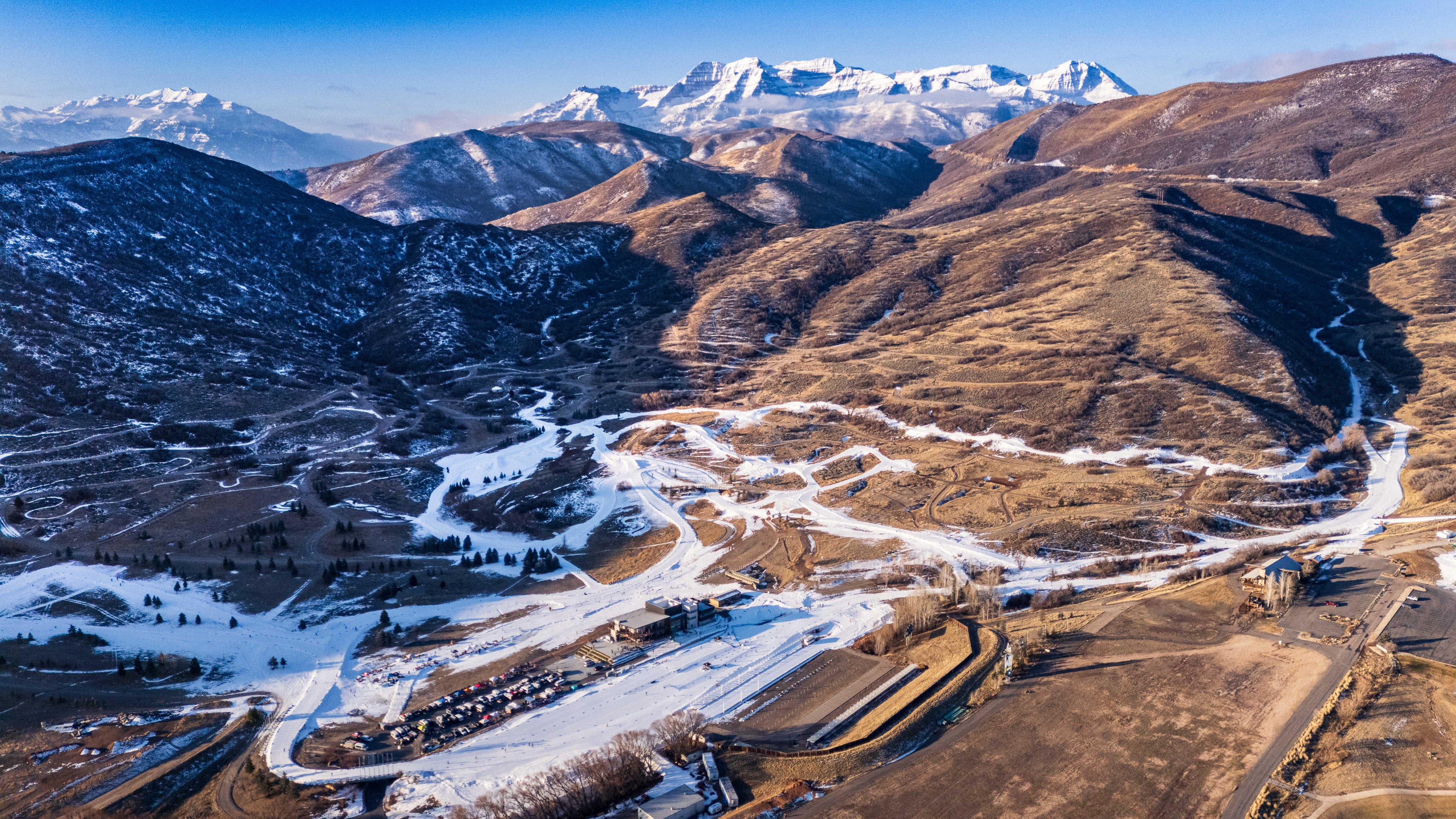  Soldier Hollow Nordic Center, lack of snow in Salt Lake City. 
