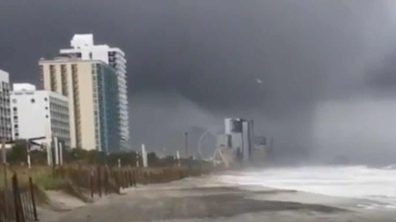 Waterspout Crosses Over Onto Land In Myrtle Beach South Carolina Videos From The Weather Channel Weather Com