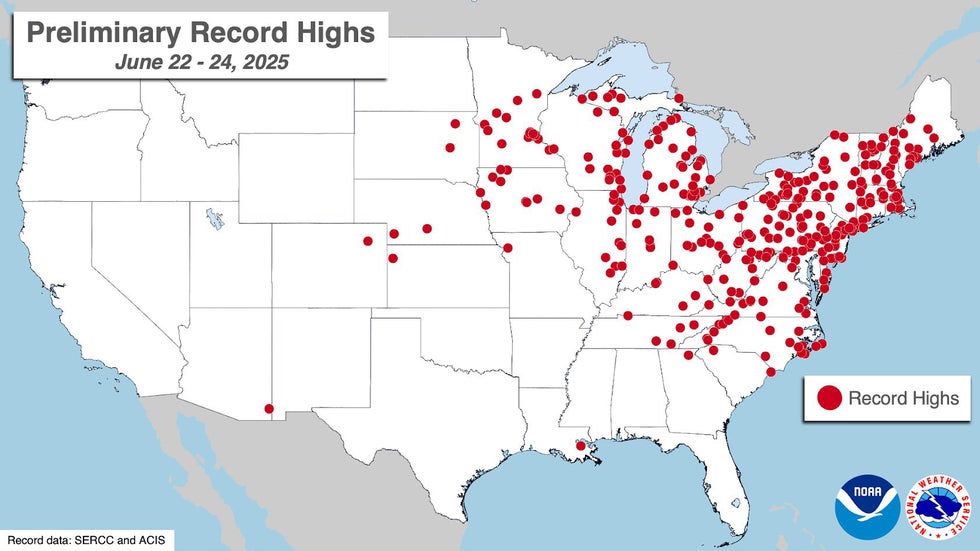 The June, Even All-Time, Heat Records Set Or Tied In The Northeast ...