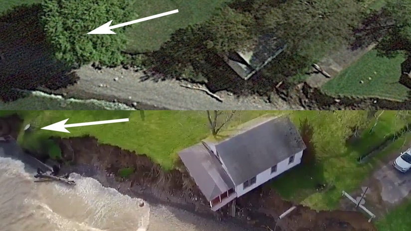 Water Erosion Before And After Naturebasedsolutions | Nature Based