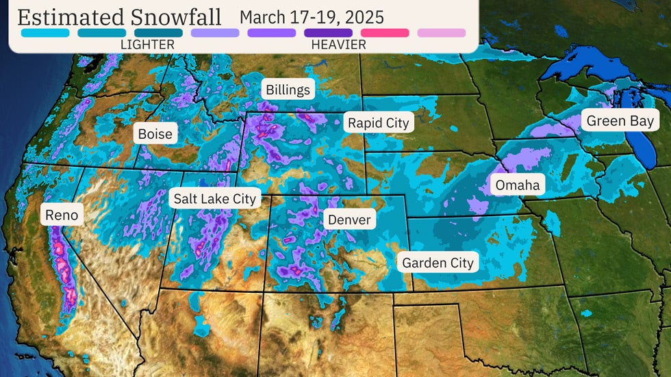 Winter Storm Nyla Brought Wind-Driven Snow To Plains, Upper Midwest ...