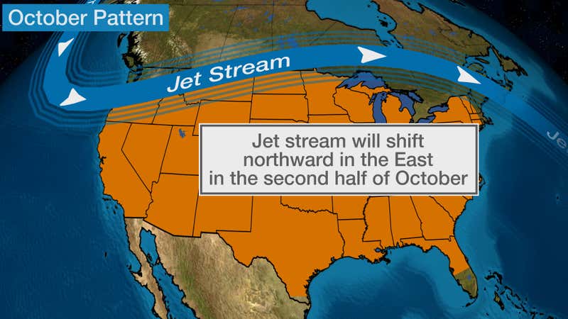 October Temperature Outlook: Western U.S. Remains Warm While Southeast ...