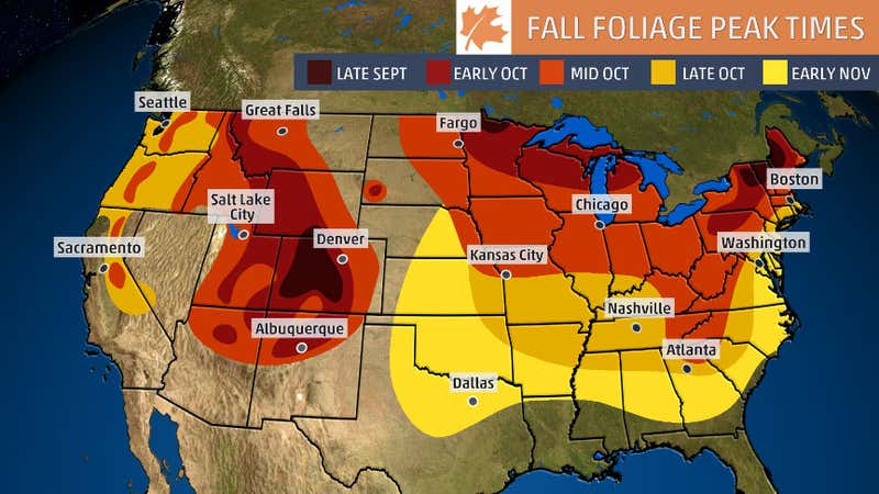 Why Peak Fall Foliage Could Be Delayed This Year | The Weather Channel