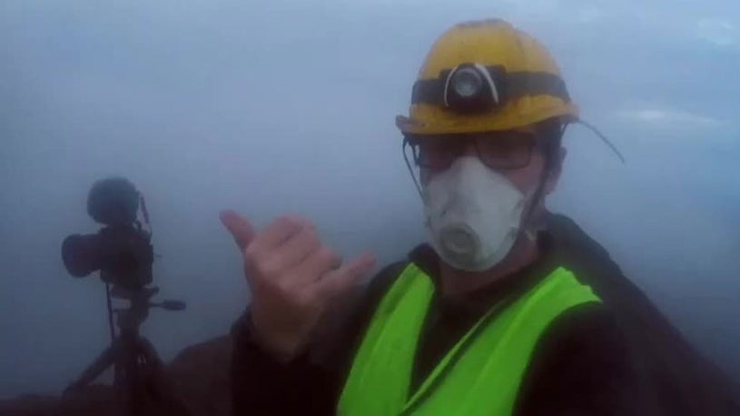 Photographer Treks to the Top of an Active Volcano