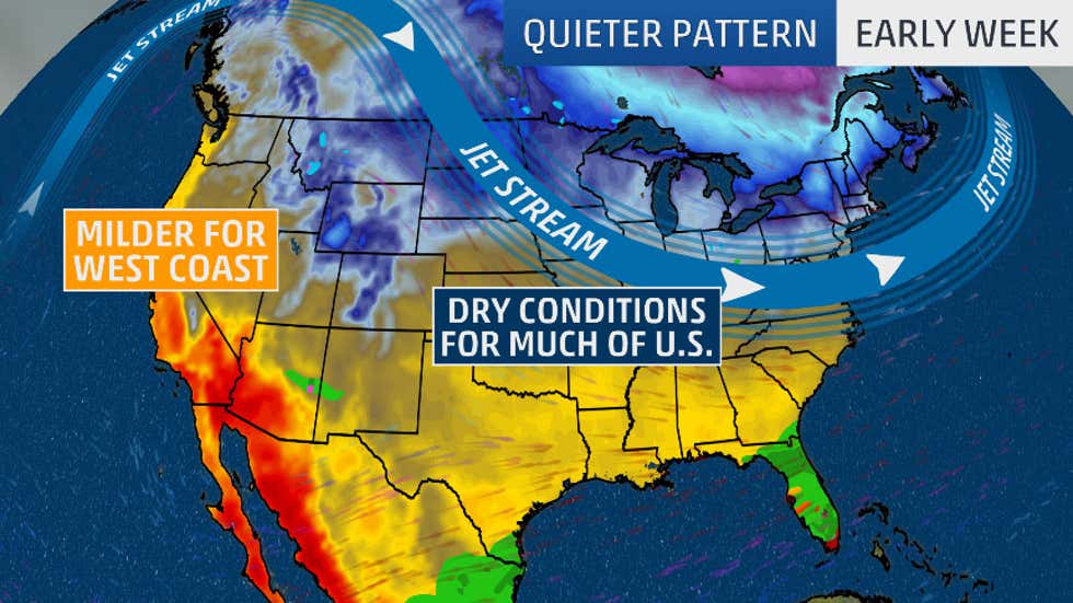 Long-Awaited Pattern Change Brings a Break in Parade of Storms | The ...