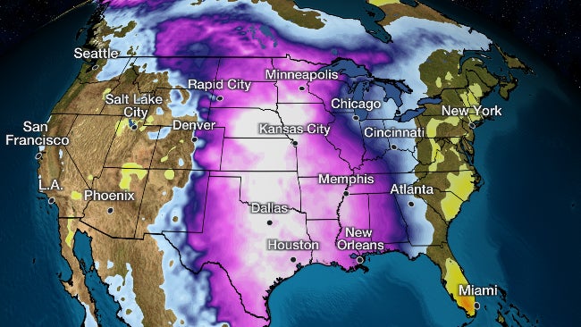 Coldest Outbreak In Over 30 Years Smashes Records In Southern Plains Some Relief By Next Week The Weather Channel Articles From The Weather Channel Weather Com