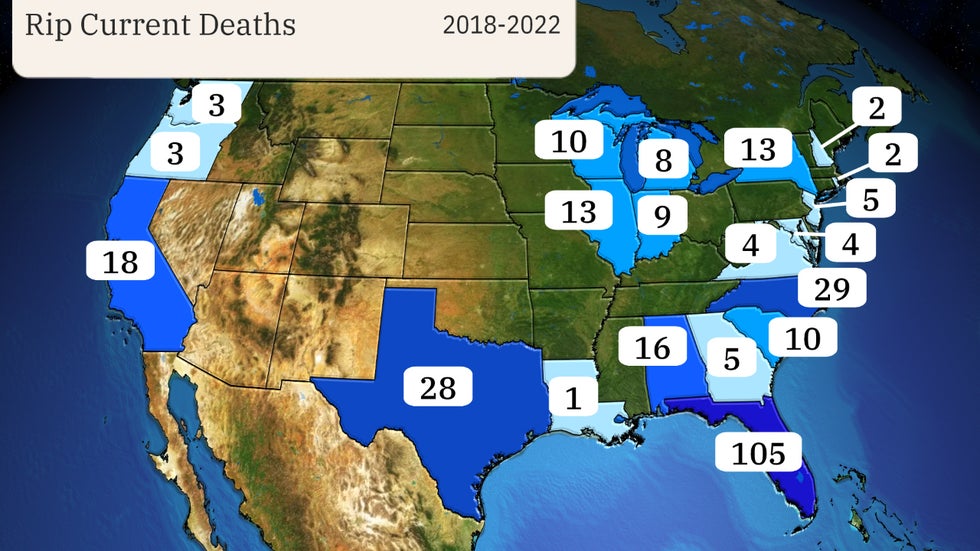 Noaa Rip Current Risk Spring, Summer Have Underrated Weather Threats That Make It A Deadly ...