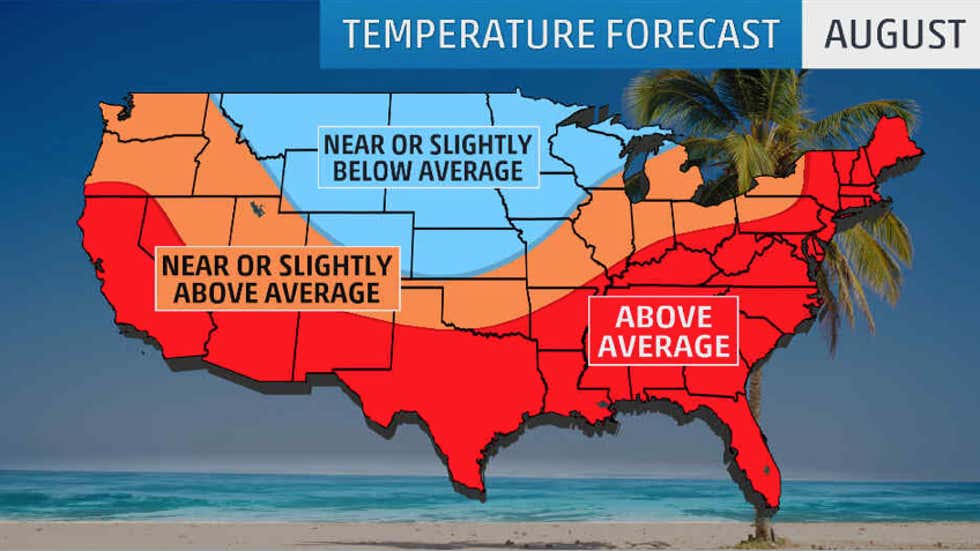Extended Forecast for Late Summer and Early Fall: Warmth in the South ...