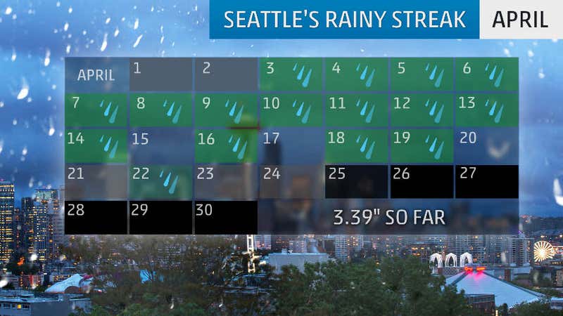 Seattle rainfall year to date