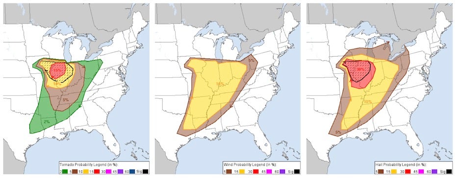 Severe weather probabilities issued 1630Z 3/28/20