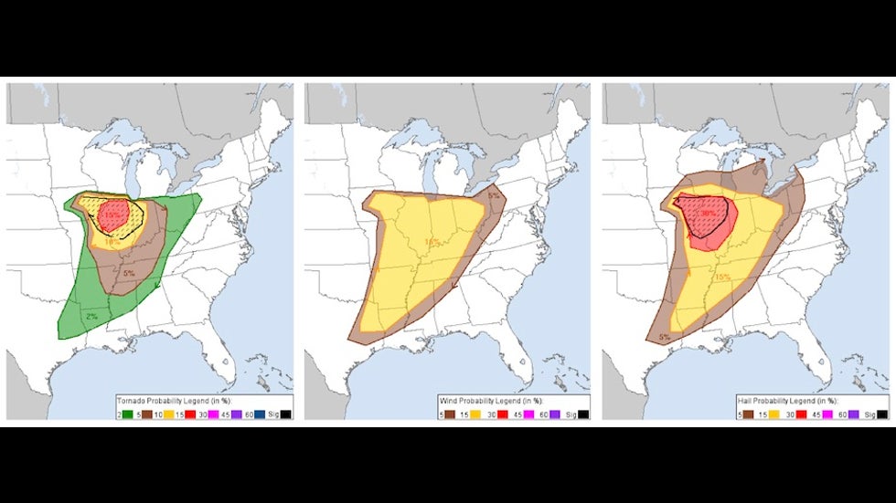 Severe weather probabilities issued 1630Z 3/28/20