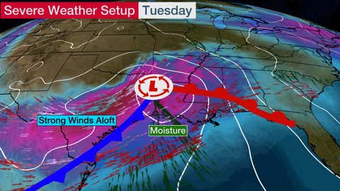 Severe Storms Could Spawn Tornadoes In The South 9 severe setup 4