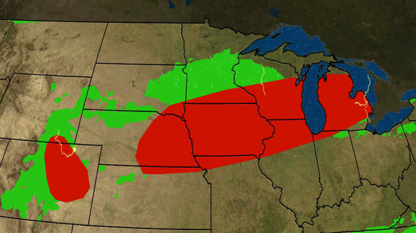 Overnight Severe Threat in the Upper Midwest