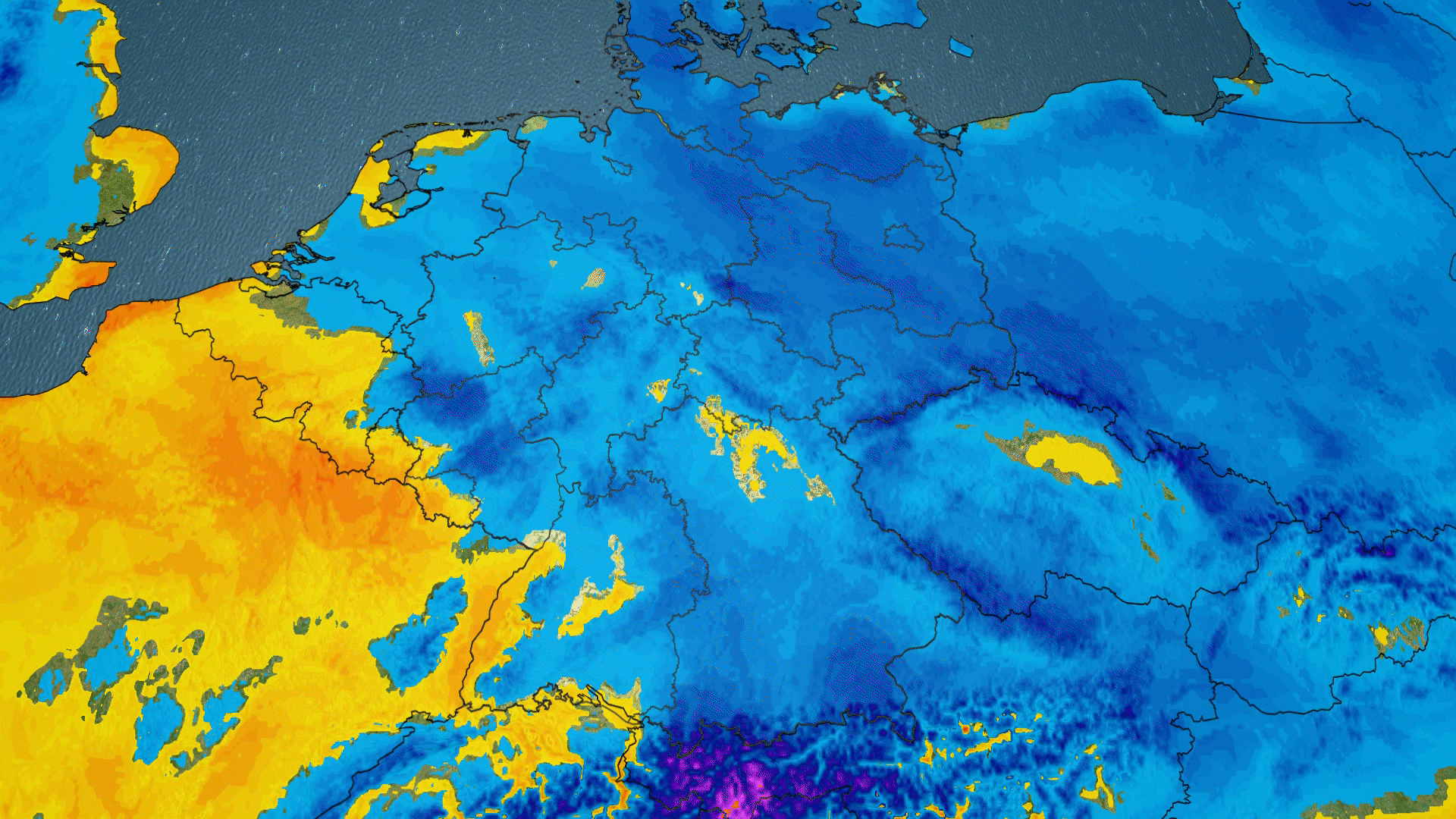 Am Wochenende kommt Sommerluft aus Spanien zu uns und der Wetter wird verdr&auml;ngt.