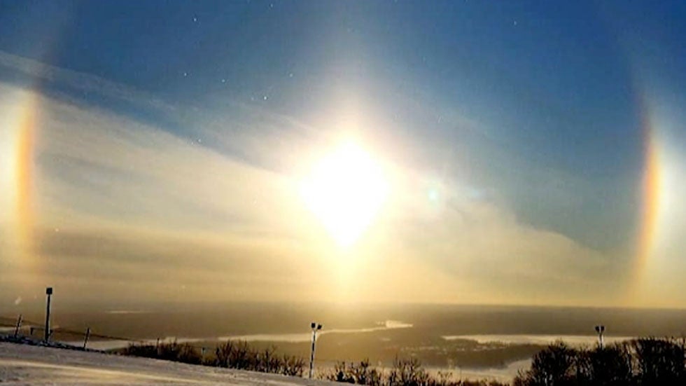 A 'Sun Dog' Appears Across the Northern Sky The Weather Channel