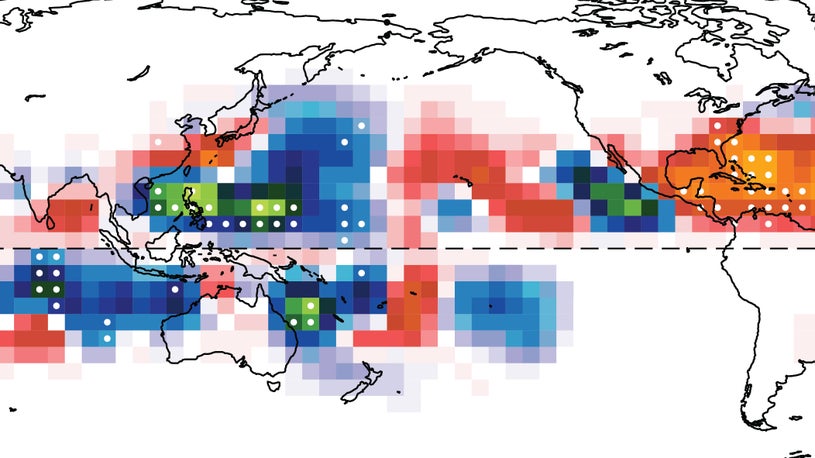 Tropical Cyclones Shifting, Humans Partly to Blame