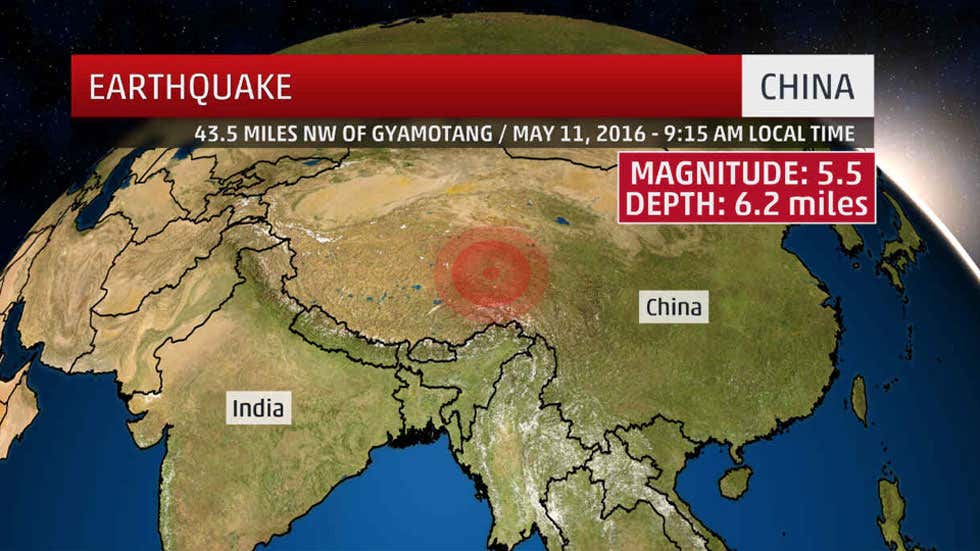 5.5Magnitude Earthquake in Tibet Injures 60, Causes Landslides The 5.5Magnitude Earthquake in Tibet Injures 60, Causes Landslides The
