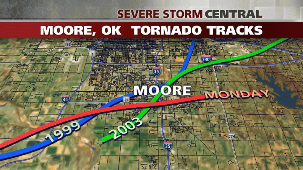 Tornado Took Similar Path to 1999 F5
