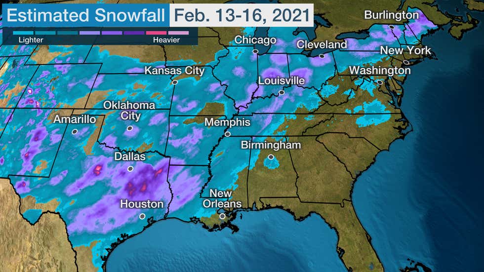 Winter Storm Uri Spread Snow, Damaging Ice From Coast-to Coast, Including the Deep South (Recap) | The Weather Channel - Articles from The Weather Channel | weather.com