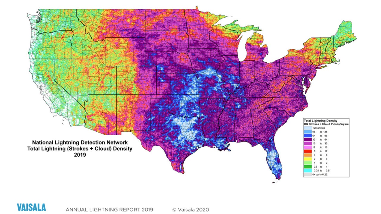 Past Lightning Strike Map Florida Leads List Of States With The Most Lightning | The Weather Channel - Articles From The Weather Channel | Weather.com Past Lightning Strike Map Florida Leads List Of States With The Most Lightning | The Weather Channel - Articles From The Weather Channel | Weather.com
