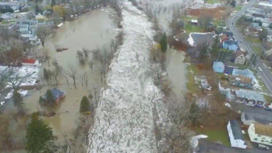 Ice jam and flooding along Buffalo Creek in West Seneca, NY, 2/4-2/5/19