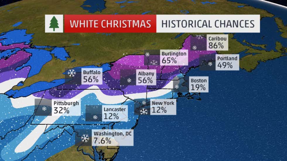 Who Will Have A White Christmas This Year? The Weather Channel White Christmas Weather Forecast