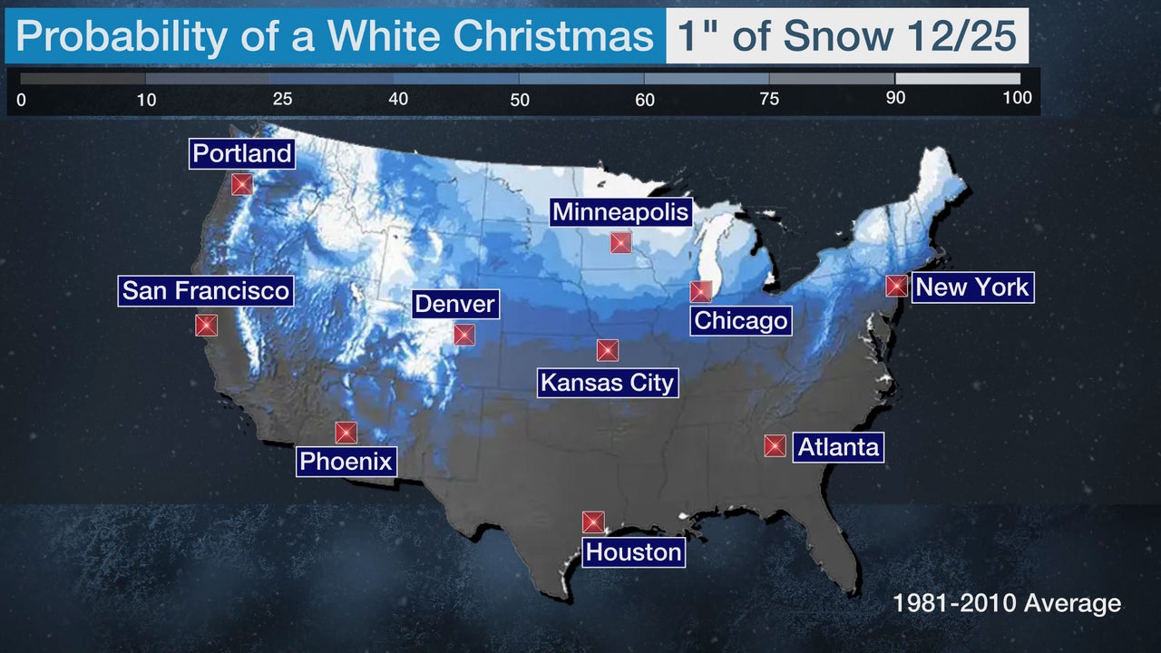 White Christmas Forecast Here S Who Could See Snow On The Ground This Year The Weather Channel Articles From The Weather Channel Weather Com White Christmas Map 2021 Usa