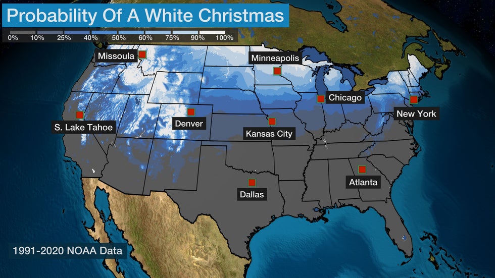 Chances Of A White Christmas 2025