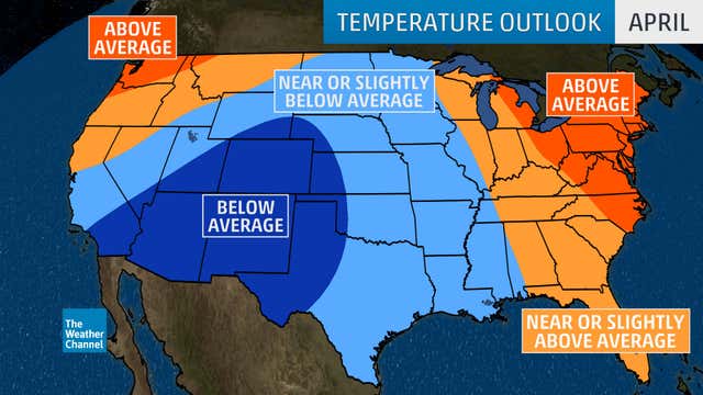 Spring, Early-Summer Temperature Outlook: Warm in Northeast, Northwest ...