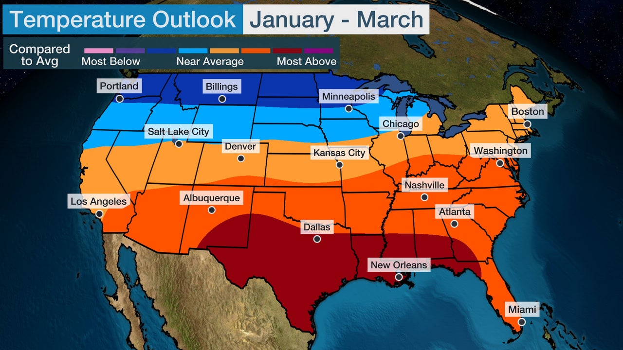 January March Temperature Outlook | Weather.com January March Temperature Outlook | Weather.com