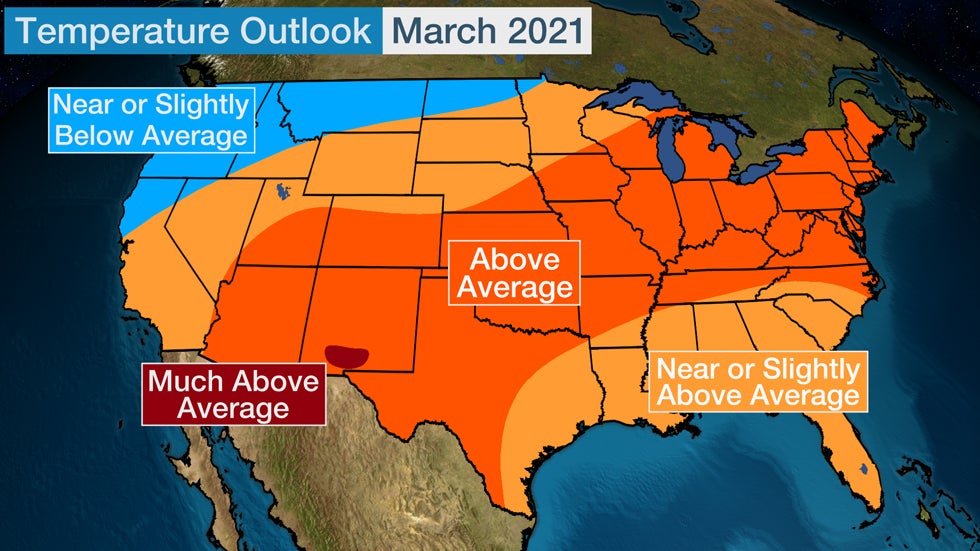 Spring Outlook Warmer Than Average Temperatures To Dominate By April May The Weather Channel Articles From The Weather Channel Weather Com