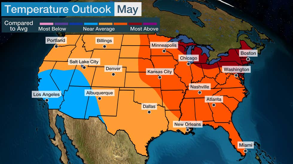 Spring Outlook Update: April Chill To Erode By May | Weather.com
