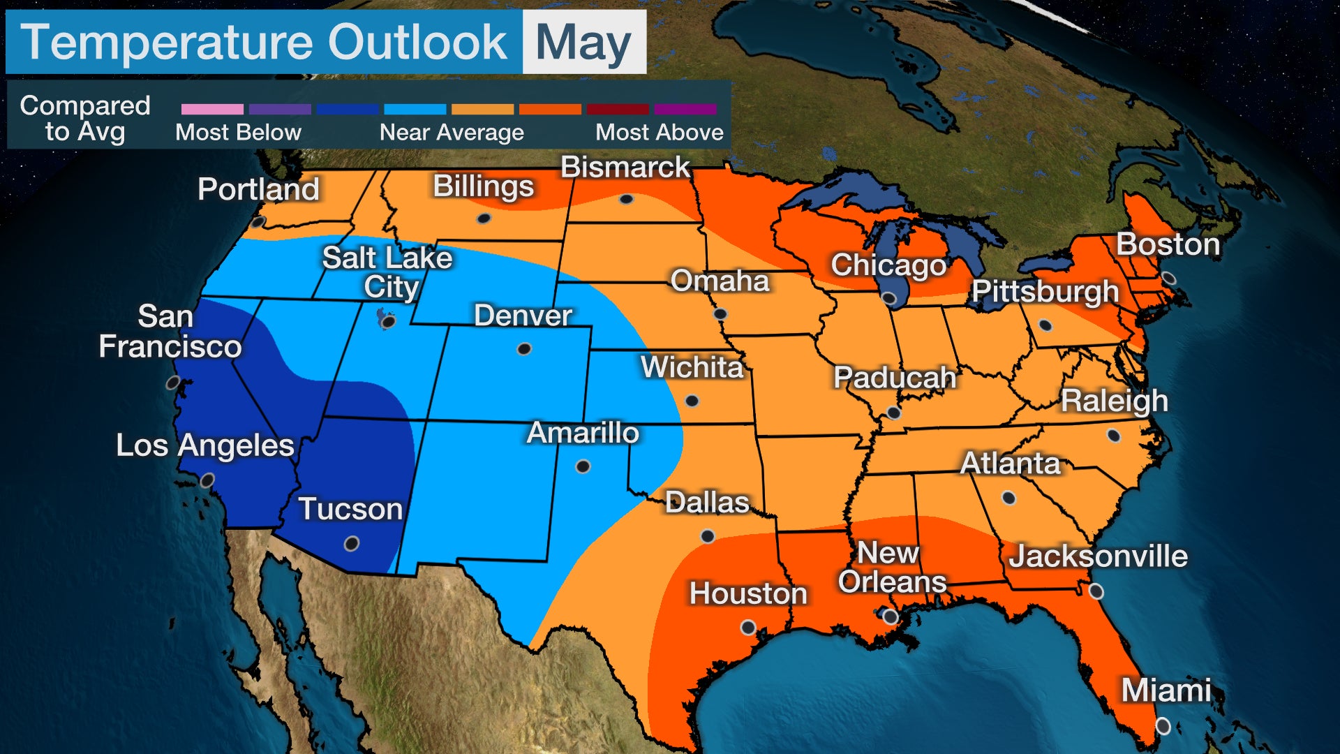 May Temperature Outlook Released