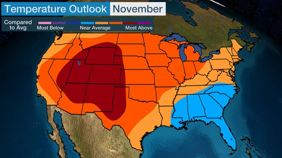 Late Fall, Early Winter Could Be Warmer Than Average For Much Of The U ...