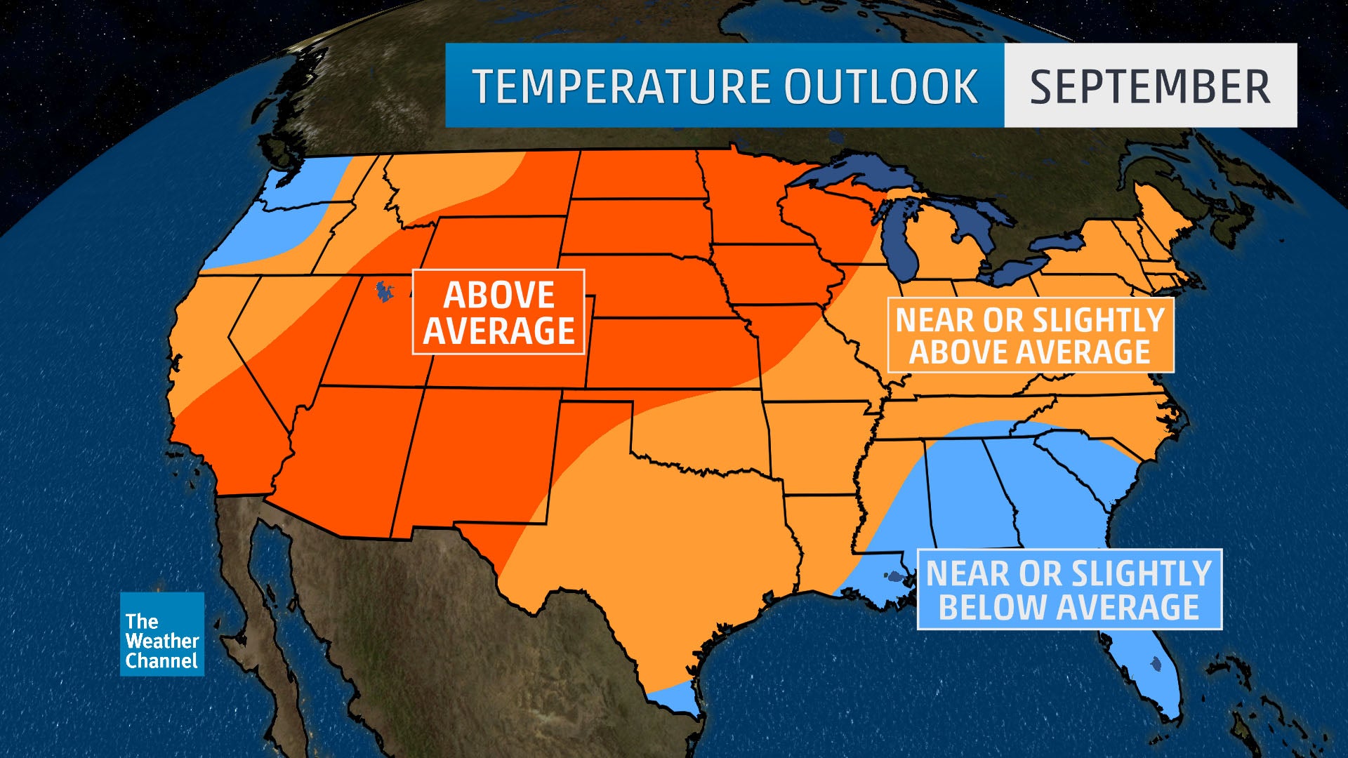 August Temperature Outlook Hot Temperatures Likely to Grip the West