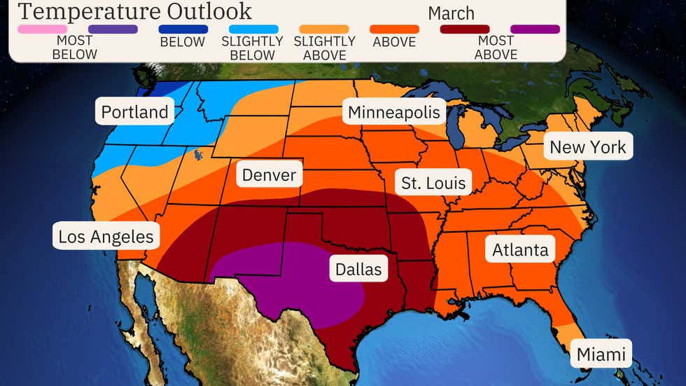 February To April 2025 US Temperature Forecast February To April 2025 US Temperature Forecast