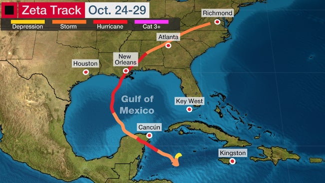 Hurricane Zeta Recap The Weather Channel Articles From The Weather Channel Weather Com