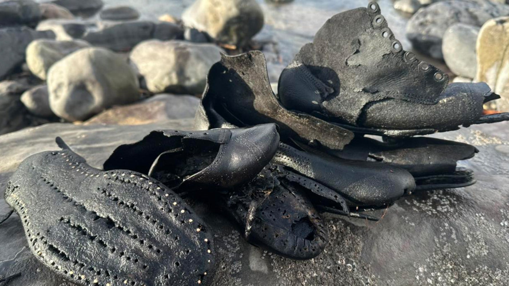 Mystery Afoot: Hundreds Of Vintage Shoes Wash Up On Welsh Beach