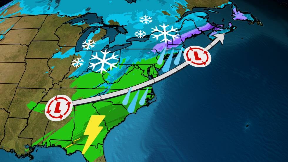 Winter Storm Moves Into Northeast