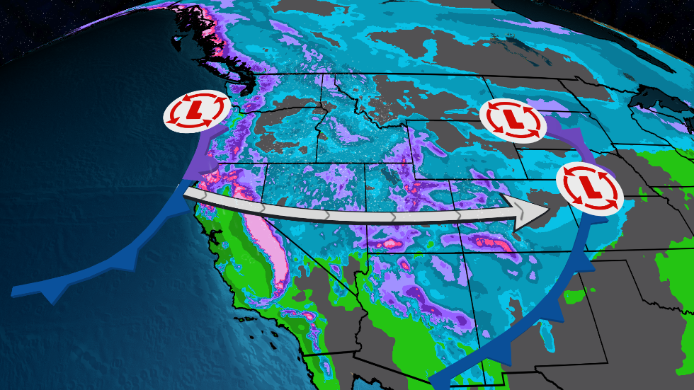 New Cross-Country Winter Storm To Track From California To Midwest And East