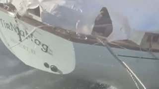 Powerful Winds Damage Waterfront In Newport Rhode Island Videos