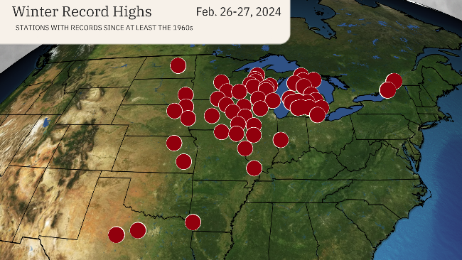 february winter records 2024